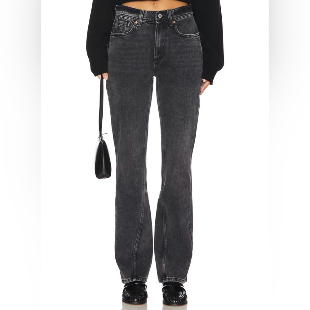 FREE PEOPLE We The Free Xena‎ High Rise Slim Straight Jeans Size 25 NWT